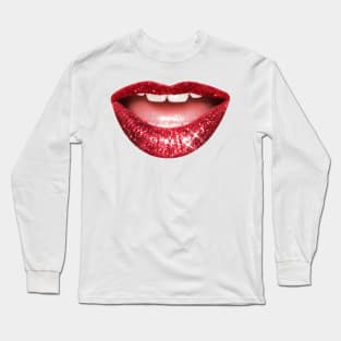 GLAMOUR GLITTER LIP Long Sleeve T-Shirt